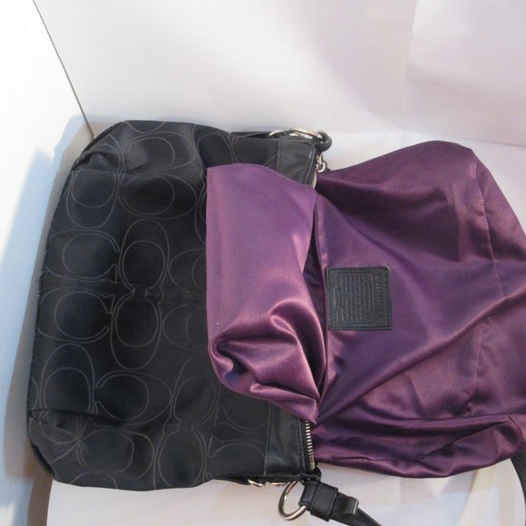 Coach Bags | Coach Black Crossbody | Color: Black/Purple N 01049-15760 - Picture 10 of 11